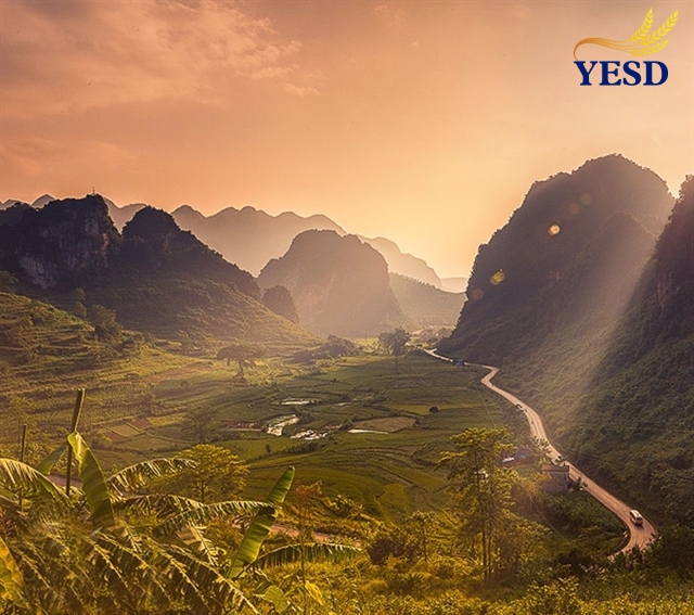 Scenic view from Ma Phuc Pass